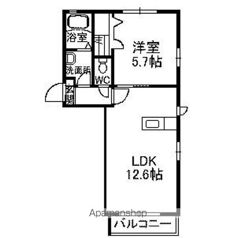 ラ・パルテール関 参番館の間取り写真