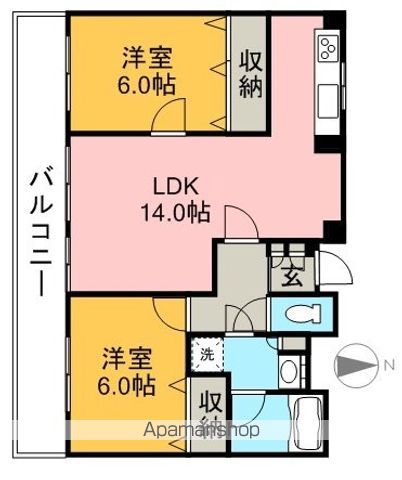 アーバンコート中須賀 弐番館の間取り写真
