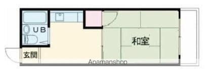 コート多賀Ⅲ[1K/19.44m2]の間取図