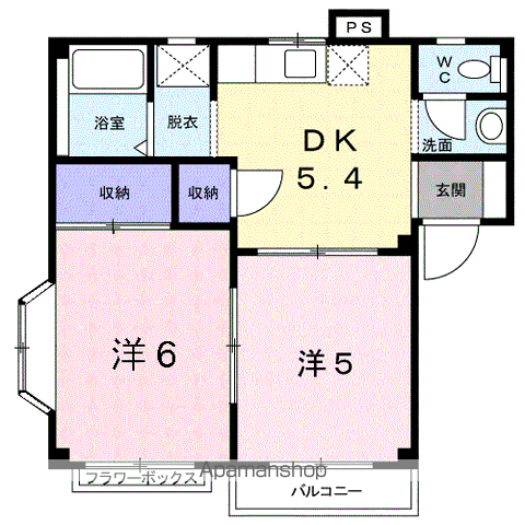 【エスポワールＴⅡの間取り】