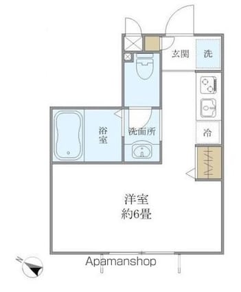 エールメゾン[1R/20.28m2]の間取図