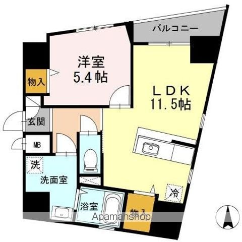 目黒区青葉台のマンションの間取り