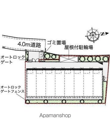 レオネクストプラシード　Ａ[1K/28.02m2]の配置図