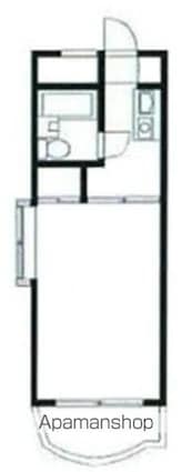 ハイタウン駒沢公園第二[1K/16.5m2]の間取図