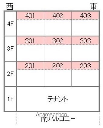 メゾン古町[1R/20.1m2]の配置図