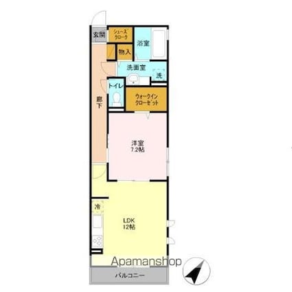 ＬＥＸＳＡＳＵ春日[1LDK/52.8m2]の間取図