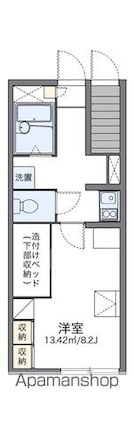 レオパレスフォンティーヌ　北[1K/23.72m2]の間取図