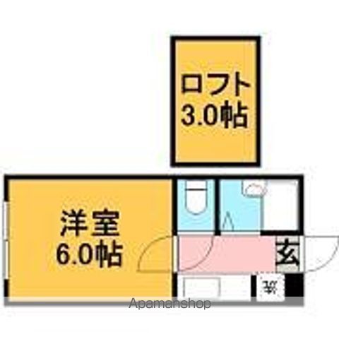 福岡市東区香住ヶ丘のアパートの間取り