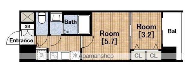 S−RESIDENCE日本橋QUALIERの間取り写真