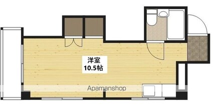 サンライズ米沢[1R/25m2]の間取図