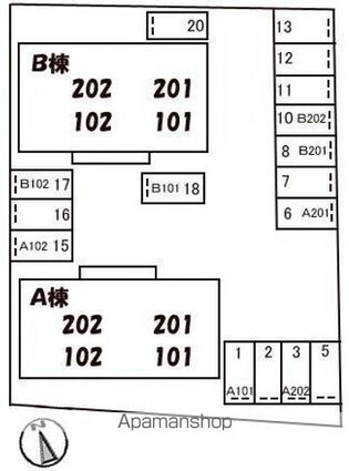 香川県高松市寺井町[3LDK/73.96m2]の配置図