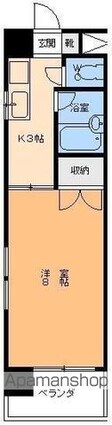 シティーハイツ本町[1K/23.75m2]の間取図