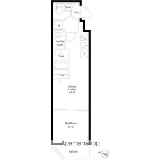 ＡＺＥＳＴ　志村三丁目Ⅱ[1DK/28.62m2]の間取図