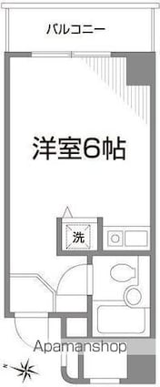 ハイムピア８増築[1R/20m2]の間取図