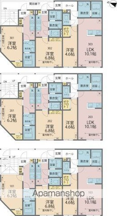 カインドネス西八王子台町[1K/21.25m2]の間取図