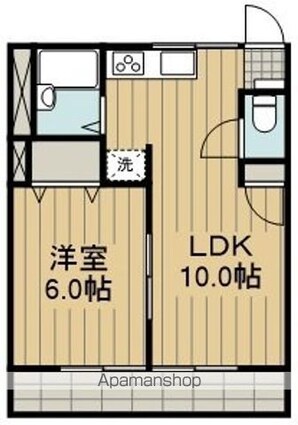 メゾンいしかわ[1LDK/34.71m2]の間取図