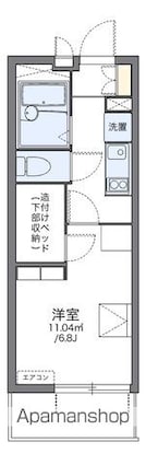 レオパレスカモミールＡ[1K/19.87m2]の間取図