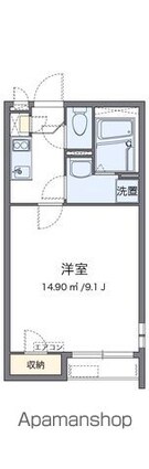 クレイノデイジー[1K/25.59m2]の間取図