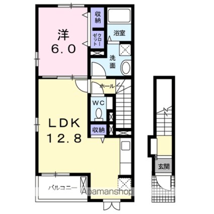ＲＥＶＥ[1LDK/49.13m2]の間取図