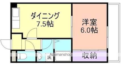 ハイツ春日[1DK/31.13m2]の間取図