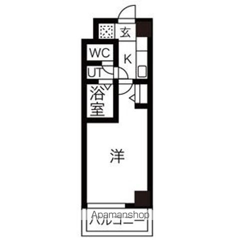 【岐阜市月ノ会町のマンションの間取り】