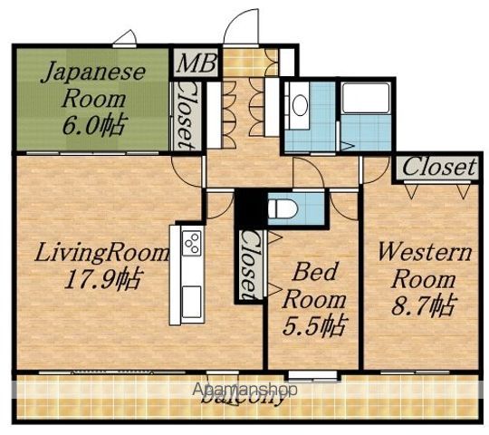 PRIME URBAN円山北四条の間取り写真