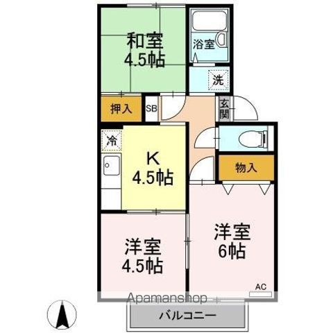 ファミールハイツ Iの間取り写真