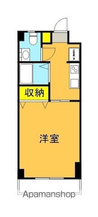 福島県郡山市昭和２丁目[1K/30.6m2]の間取図