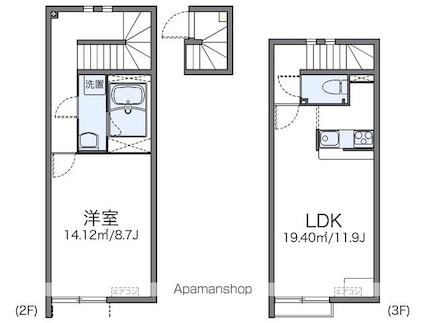 レオネクスト成宗[1LDK/52.87m2]の間取図