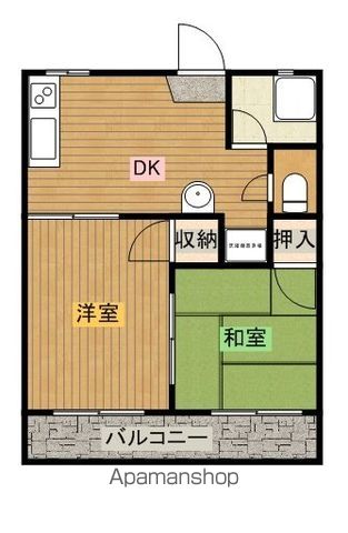 コーポはなの間取り写真
