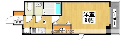ＡｒｔｉｚＡ堺東[1K/27.45m2]の間取図