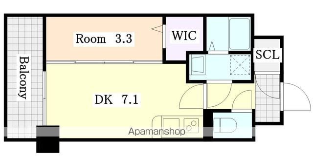 S−RESIDENCE神宮西駅前ASCENTの間取り写真
