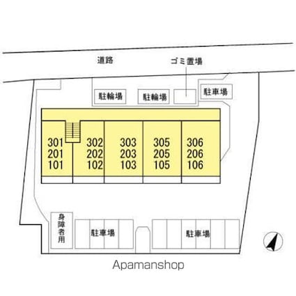 アルトテラ柴又[2LDK/58.34m2]の配置図