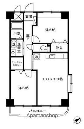 ＮＴマンション[2LDK/55.14m2]の間取図