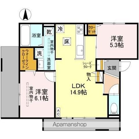 DーRESIDENCE下田部Aの間取り写真