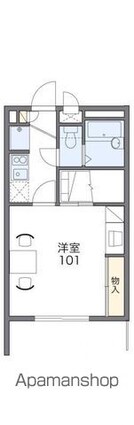 レオパレス川添Ⅱ[1K/23.18m2]の間取図