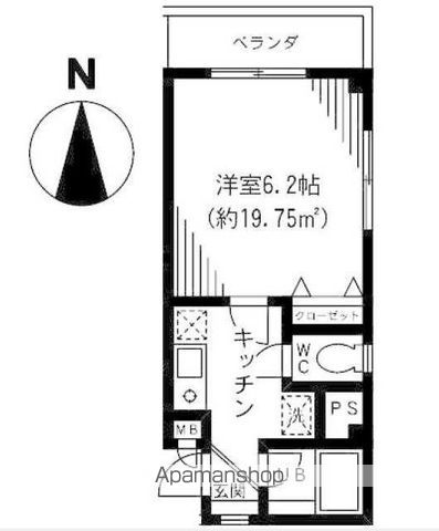 【川崎市中原区小杉陣屋町のマンションの間取り】