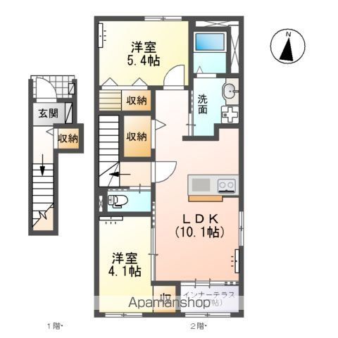 ソレイユⅡの間取り