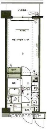 セジョリＮｏｒｔｈＴｏｋｙｏ[1K/22.89m2]の間取図