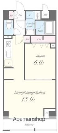ＪＰＴ　ＲＥＳＩＤＥＮＣＥ[1LDK/47.88m2]の間取図