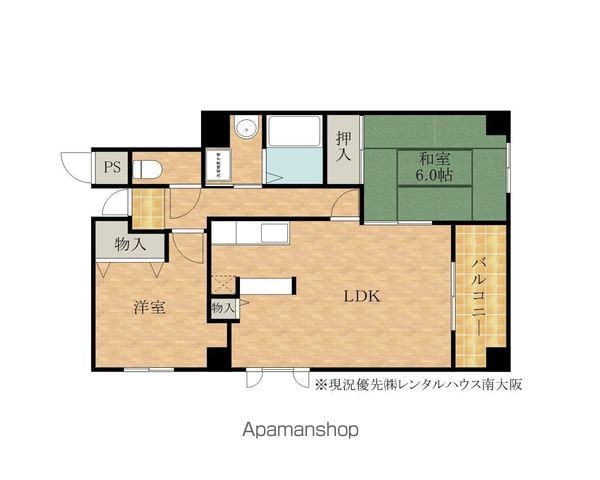 RIZE ONE 岸和田 西 レジデンス_南館の間取り写真