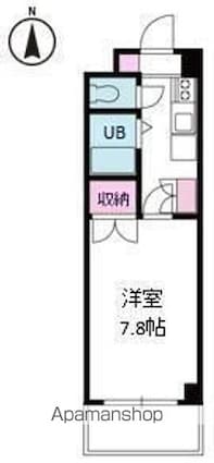 ジョイフル第１朝生田[1K/23.8m2]の間取図