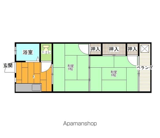 【カーサダイユウの間取り】