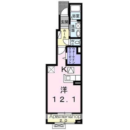 ブリーズ[1K/36.25m2]の間取図