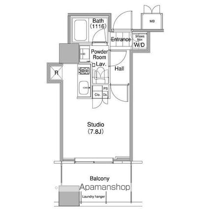 コンフォリア東池袋ＷＥＳＴ[1R/21.47m2]の間取図