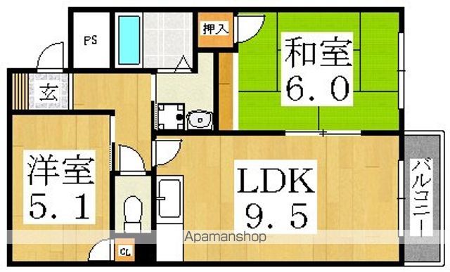 US-1住吉東の間取り写真