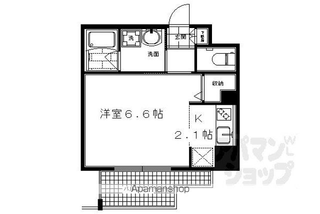 アスヴェル京都西京極の間取り写真
