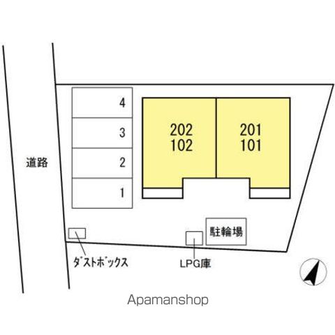 グレイス　ＳＵ 201 ｜ 岐阜県岐阜市今嶺１丁目6-9（賃貸アパート1LDK・2階・48.65㎡） その3