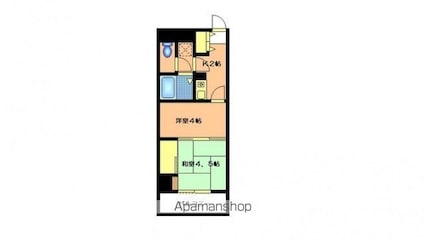 Ｌａ　Ｓｈａｎｔｉ　本川[2K/27.2m2]の間取図