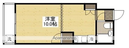 アミティ白島[1R/19.48m2]の間取図